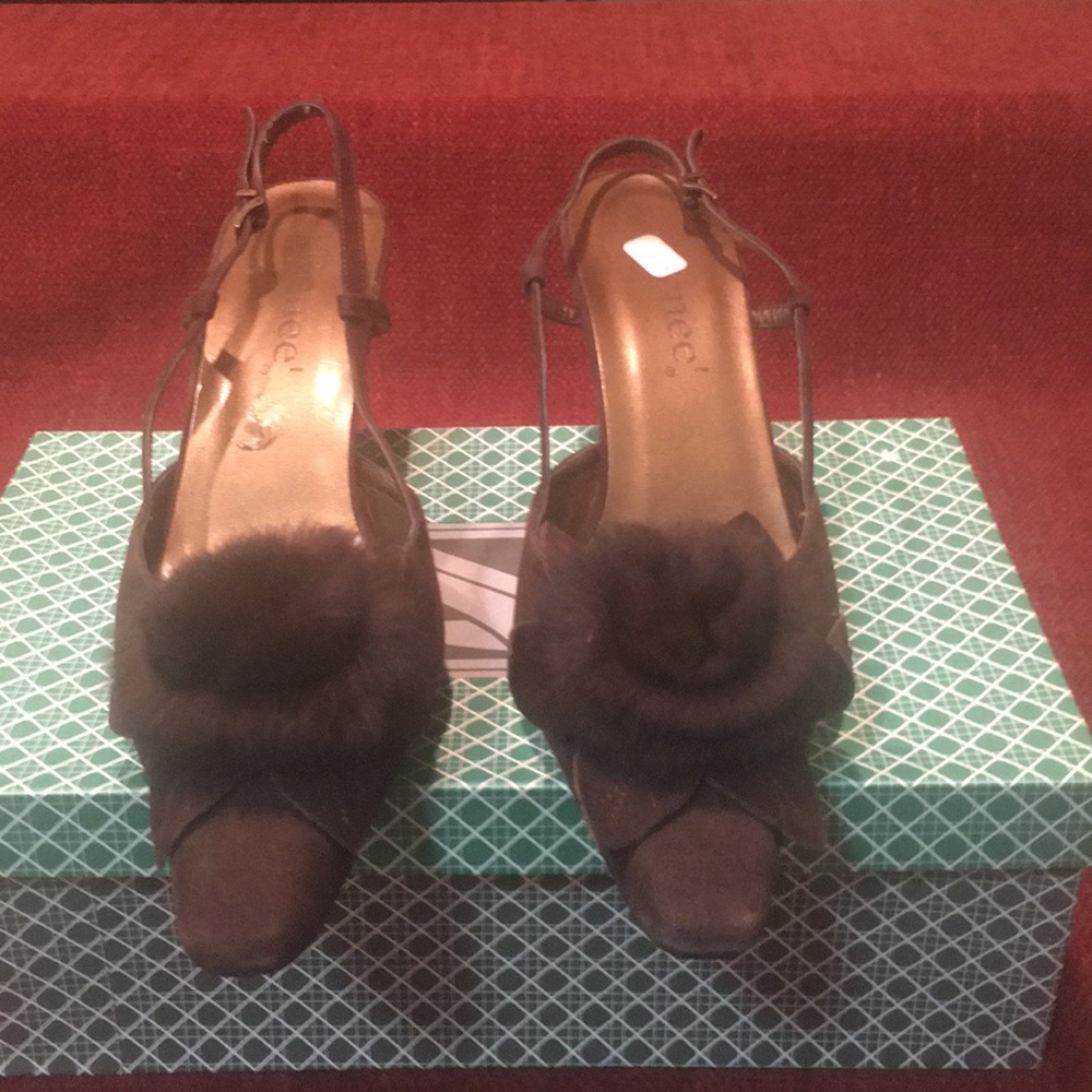 J.Renee’ Kiev Suede/Fur Shoes